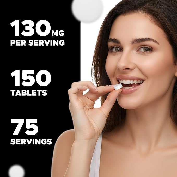 Potassium Iodide Dietary Supplement 130 mg per Serving - 150 Tablets (2 Bottles)
