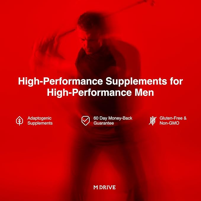 Mdrive Boost and Burn Testosterone Support Supplement and Fat Burner with Zinc, KSM-66 Ashwagandha, 75 Capsules