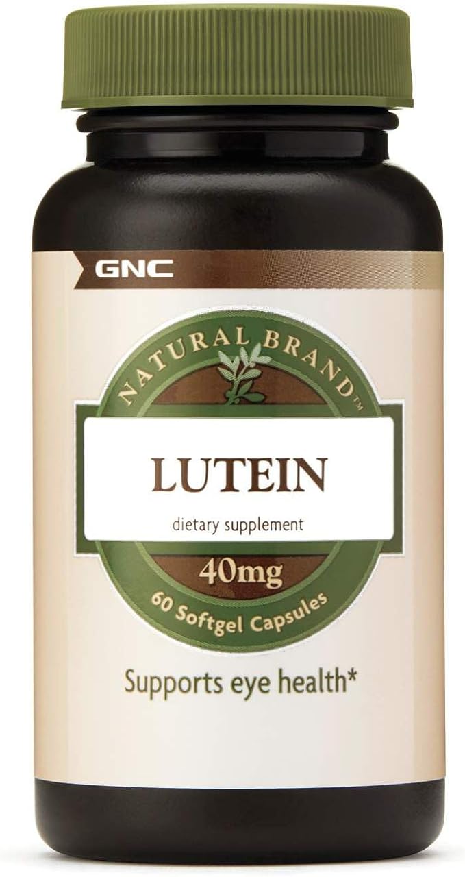 GNC Lutein 40mg, Supports Eye Health, 60 Softgels