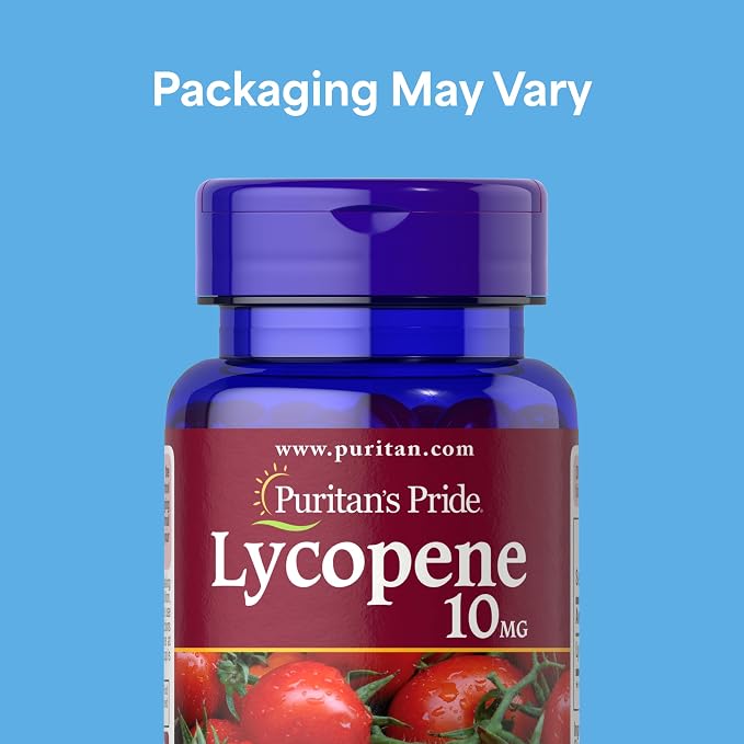Puritan's Pride Premium Lycopene 10mg, Dietary Supplement for Prostate, Antioxidant, Heart Health, and Overall Health Support, 100 Rapid Release Softgels