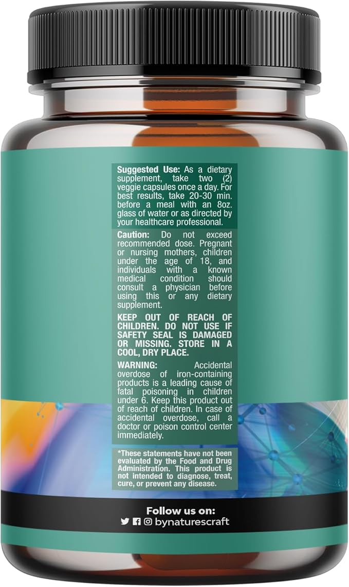 Advanced Brain Supplement for Memory and Focus - Nootropics Brain Support Supplement with Memory and Focus Vitamins for Adults of All Ages - for Brain Fog Clarity Energy and Recall - 60 Count