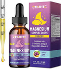 Kids Magnesium Liquid Drops-Magnesium Glycinate Liquid for Kids Supplement-w/L-theanine, Omega-3, Vitamin B6, D3 - for Sleep, Relaxation, Brain, Bones - Grape Flavor, 2 Fl Oz