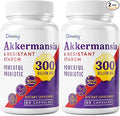 Akkermansia Supplement - 300 Billion AFU Akkermansia Muciniphila, Akkermansia Probiotic for Women & Men, for Boost, Digestive, Gut, Immunity, Enhances Gut Lining Function & Intestinal Walls, 120 Count