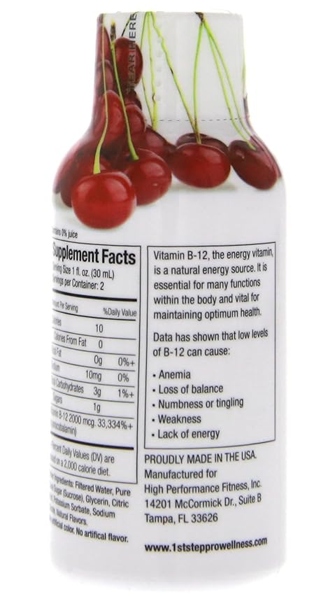 B-12 Boost Cherry Charge 12 (2 fl oz) bottles