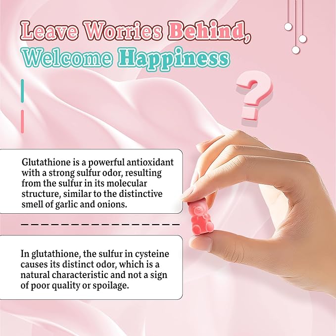 2 Pack Glutathione Collagen Gummies, Collagen Gummies with Vitamin C, Glutathione Supplement for Women, Hair Skin Nails Muscle & Joint, Anti-Aging, Vegan, Sugar Free, Strawberry Flavor, 120 Count