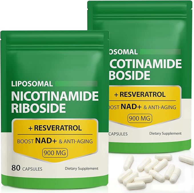 Daiasns NAD Supplement 900mg - Liposomal Nicotinamide Riboside NAD+ Supplements with Resveratrol Supports Muscle, Brain, Cellular Energy - NMN Supplement Alternative for Men and Women, 160 Capsules