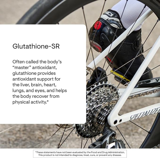 THORNE - Glutathione-SR - Sustained-Release Supplement - Provides Antioxidant Support for the Liver, Brain, Heart, Lung & Eyes* - NSF Certified for Sport - Gluten, Dairy & Soy-Free - 60 Capsules