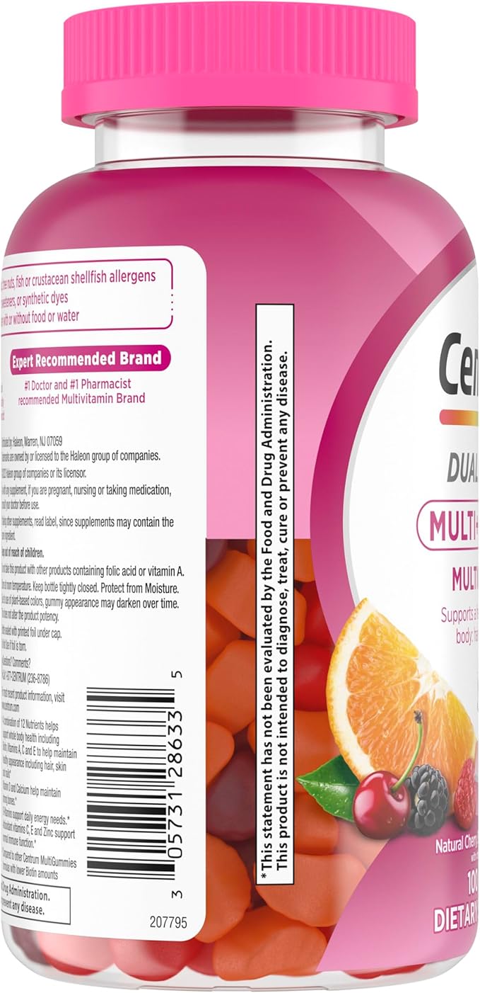 Centrum Multivitamin Gummy, 100 Count (Pack of 1)
