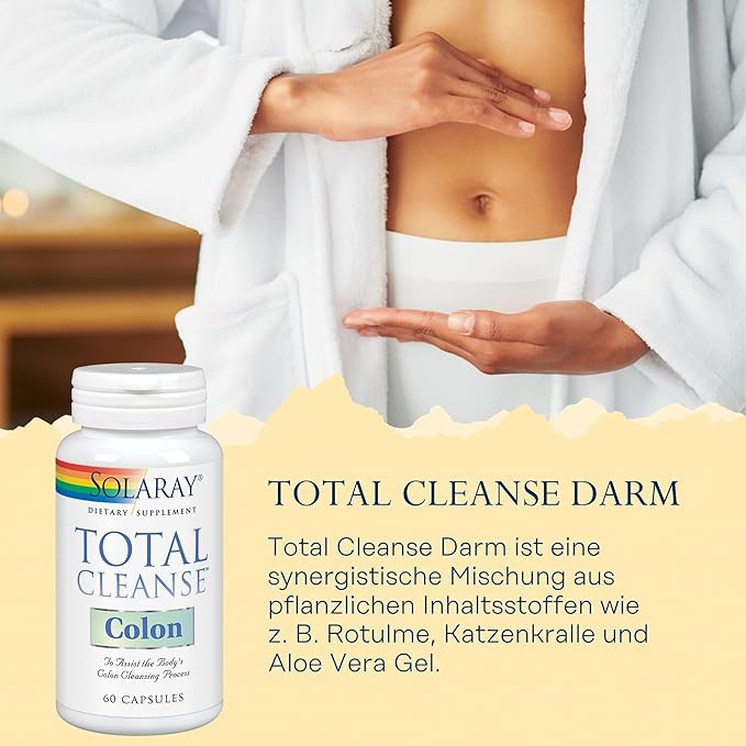 SOLARAY Total Cleanse Colon, Veg Cap (Btl-Plastic) | 60 Count
