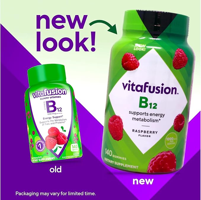 Vitafusion B-12 1000mcg 140 Count (Pack of 2)