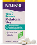 Natrol Melatonin 10mg Time Release Tablets, Sleep Dietary Supplement for Restful Sleep, 100 Melatonin Time Release Tablets, 100 Servings