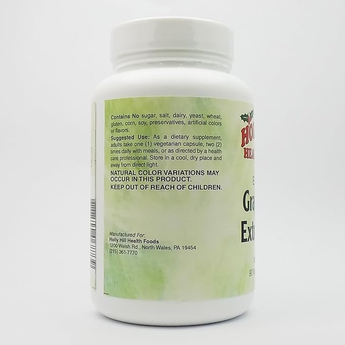 Holly Hill Health Foods, European Grape Seed Extract 100 MG, 90 Capsules