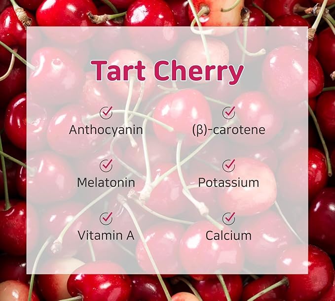 Tart Cherry Collagen Jelly Stick 20g * 15 Stick 1,600mg Low Molecular Fish Collagen