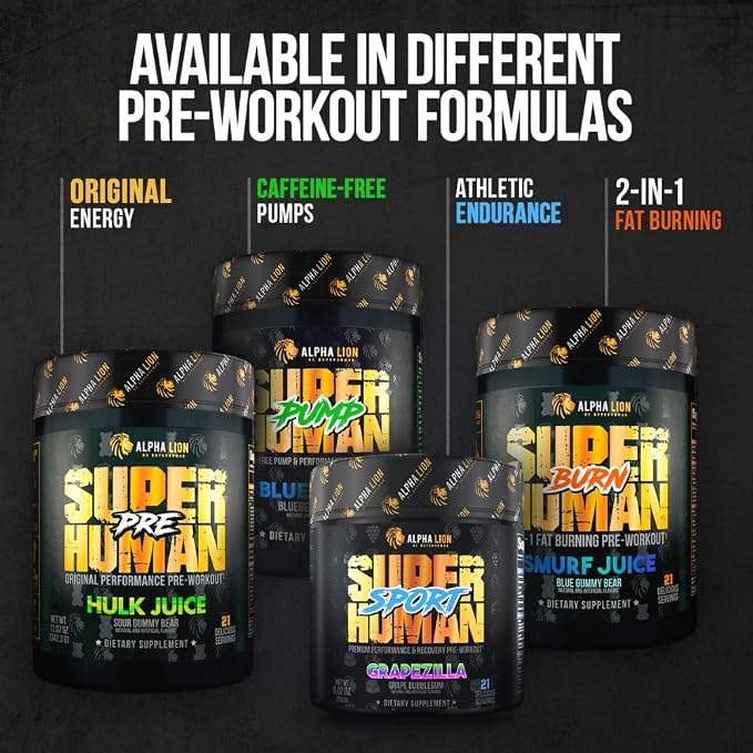 ALPHA LION Core Pre Workout Powder with Creatine for Performance, Beta Alanine for Muscle, L-Citrulline for Pump & Tri-Source Caffeine for Sustained Energy (30 Servings, Fruit Punch Flavor)