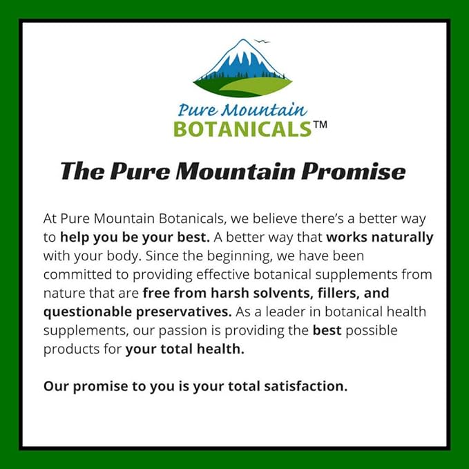 Pure Mountain Botanicals Maca Root Capsules - Kosher Vegan Caps Now with 1000 mg Organic Raw Macca and Gelatinized Maca Root Supplement