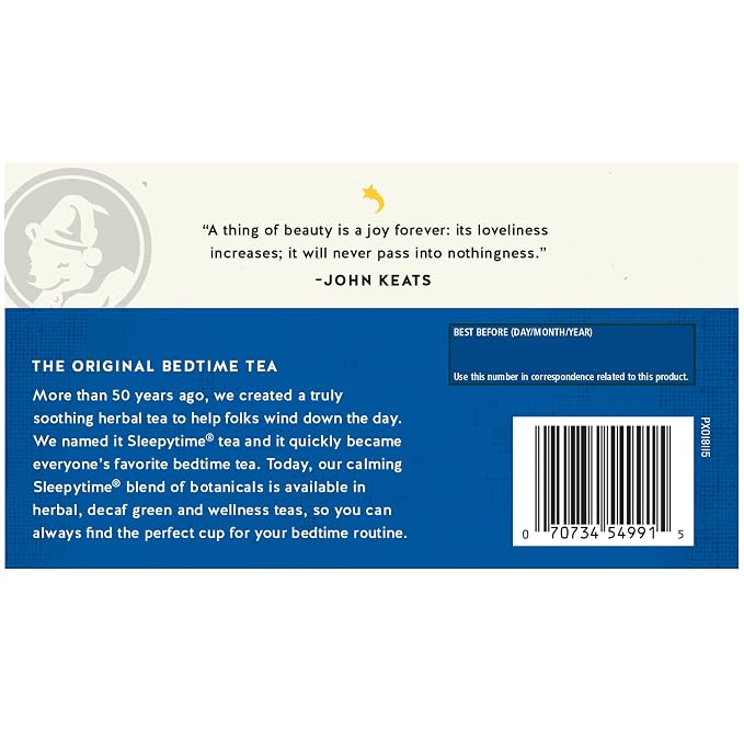 Celestial Seasonings Sleepytime Biotin Beauty Rest Tea, 18 Tea Bags Box (Pack of 2)