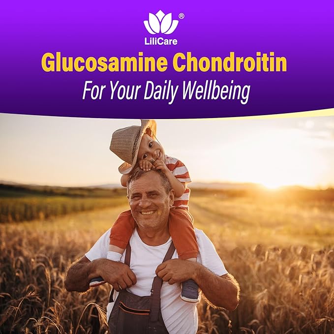 Glucosamine Chondroitin Gummies, Sugar Free Glucosamine Chondroitin MSM Supplement, Extra Strength with Boswellia Turmeric, Hydrolyzed Collagen & Hyaluronic Acid, Bone Health for Men & Women, 60 Cts