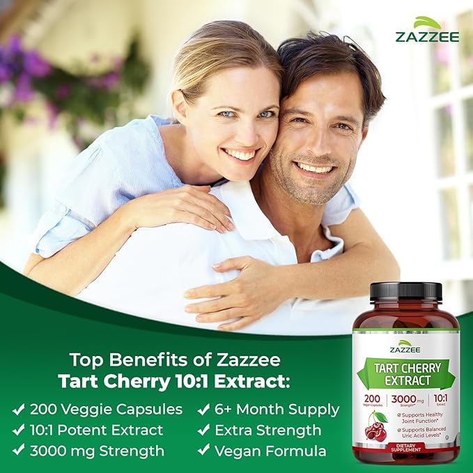 Zazzee Kidney Bladder & Urinary Tract Support Bundle | Super Concentrated Tart Cherry Extract Capsules Plus D Mannose with Cranberry Probiotics for Women | Non-GMO Vegan & ISO Lab Tested