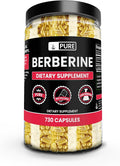 PURE ORIGINAL INGREDIENTS Berberine (730 Capsules) No Magnesium Or Rice Fillers, Always Pure, Lab Verified
