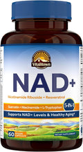 Vitalitown 5 in 1 NAD+, NMN Supplement Alternatives, Nicotinamide Riboside (NR), Trans-Resveratrol, Quercetin, Niacinamide, L-Tryptophan, for Cellular Energy, Heart, Skin, 60 Veggie Capsules