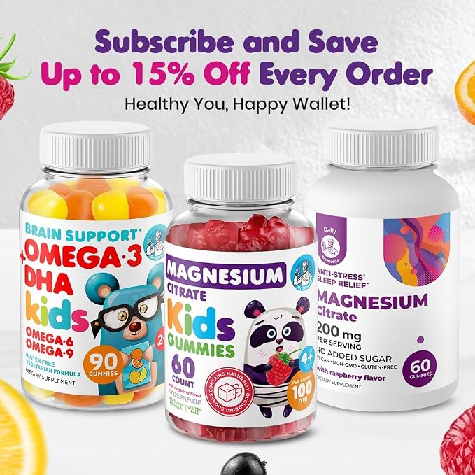 DR. MORITZ Magnesium Citrate Gummies for Adults - Sugar-Free Calm Magnesium Gummies - Supports Cardiovascular Health- Raspberry Flavor - Non-GMO, 200 mg (30 Count)