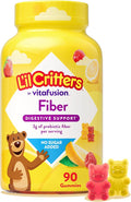 L’il Critters Fiber Daily Gummy Supplement for Kids, for Digestive Support, Berry and Lemon Flavors, 90 Gummies