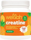 Wellah Creatine for Women - Creatine Monohydrate with Dandelion & Cranberry Extract (100 Servings, Pineapple Mango)