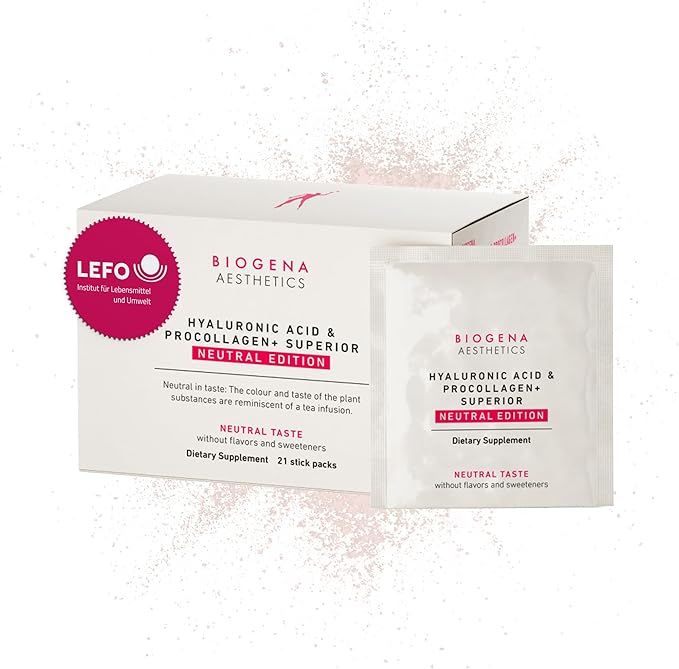 Hyaluronic Acid & ProCollagen+ Superior – Collagen hyaluronic acid complex - Vegan collagen peptides powder with hyaluronic acid, vitamins, biotin & zinc – AntiOx blend – 21 packets