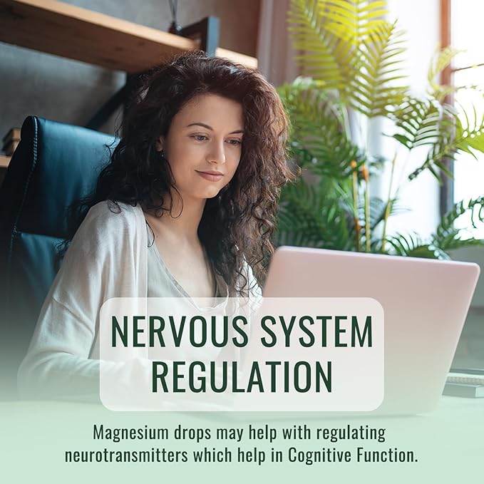Magnesium Glycinate Liquid Drops Supplement, with Magnesium Glycinate 500mg Ashwagandha, L - Theanine, Chamomile -Support Stress Relief, Bone, Muscle, Mood Mixed Berry Flavor