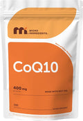 Micro Ingredients CoQ10 400mg Per Serving | 240 Softgels with Coconut MCT Oil | High Absorption Coenzyme Q10 as Ubiquinone | Non-GMO