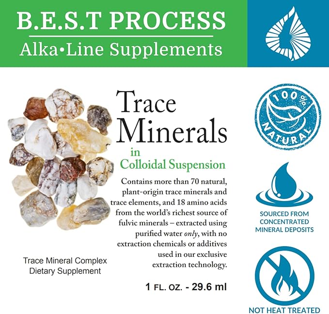 Morter Trace Minerals in Colloidal Suspension (2 Pack) Morter HealthSystem Best Process Alkaline — Nutrient Dense Trace Elements, Fulvic Minerals & Amino Acids