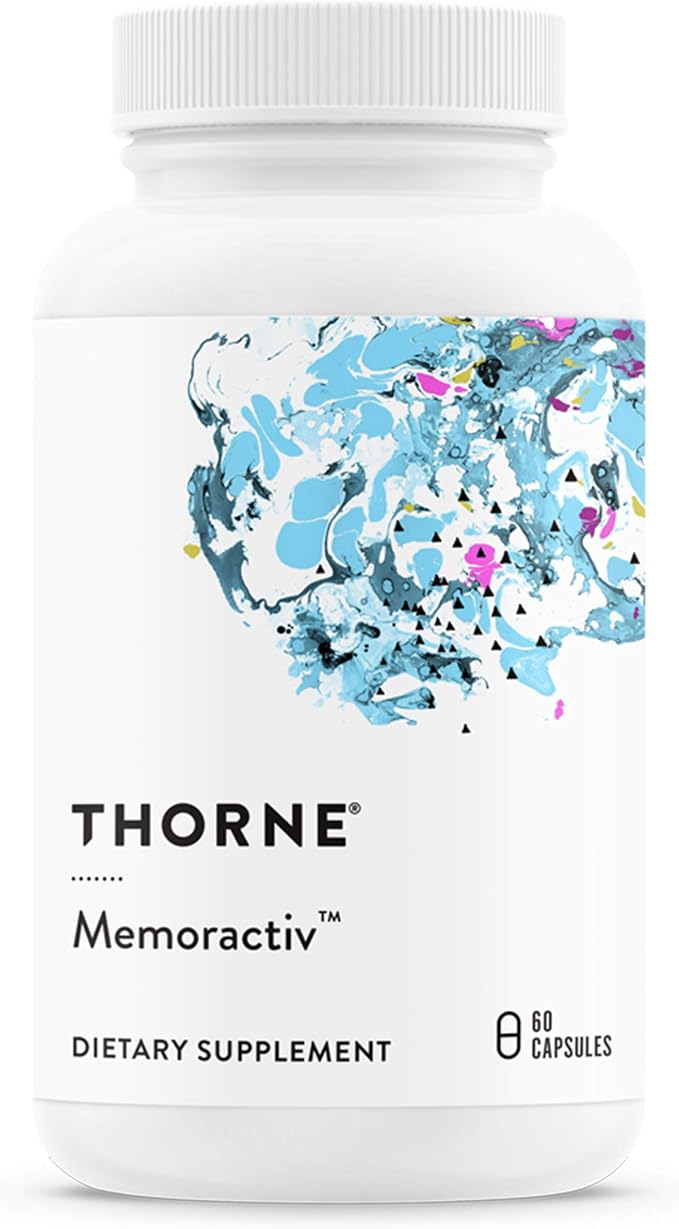 THORNE - ResveraCel (60 Capsules) & Memoractiv (60 Capsules) Bundle - Supports Brain Health & Healthy Aging - Gluten, Dairy & Soy-Free