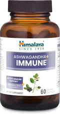 Himalaya Ashwagandha+ Immune - Herbal Immune Support Supplement with Vitamin C, Zinc, Elderberry, and Amla for Immunity - Vegan, Non-GMO, Gluten Free, 960 mg, 60 Capsules