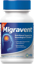 Vita Sciences Migravent – Advanced Nutritional Formula with Magnesium, CoQ10, Vitamin B2, and Butterbur for Brain and Circulatory Wellness – 60 Capsules