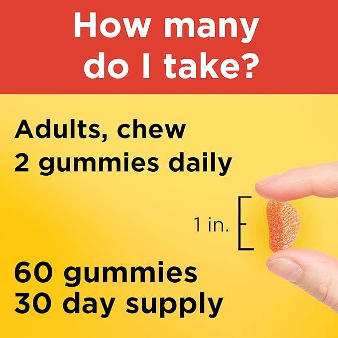 Nature Made Extra Strength Dosage Vitamin C 500 mg per serving, Dietary Supplement, Vitamin C Gummies for Immune Support, 60 Gummies, 30 Day Supply
