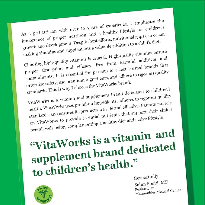 Kids Vitamin B6 Chewable Tablets - 20mg - Great Tasting Green Apple Flavor - Vegan, Non-GMO, Gluten Free, Kosher Vit B6 (Pyridoxine) - Supports Energy & Brain Function - 120 Chewable Tablets