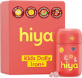 Hiya Iron+ Supplements for Kids - High Absorption Iron Supplement - Delicious Strawberry Flavor & Easy on Children's Stomach - No Added Sugar & Third Party Tested - 30 Day Refill Supply for Toddlers