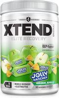 Xtend Original BCAA Powder, 7g BCAAs and 2.5g L-Glutamine for Muscle Recovery, Hydration, and Lean Muscle, Sugar Free Intra and Post Workout Drink with, Green Apple Jolly Rancher, 30 Servings