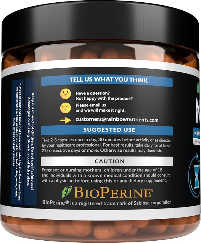 2010 MG NAD+ Supplement- Nicotinamide Riboside, Resveratrol, Quercetin & BioPerine® (High Absorption)- Natural NAD Booster for Anti-Aging, Cellular Energy, Skin- For Women & Men- 90 V Capsules