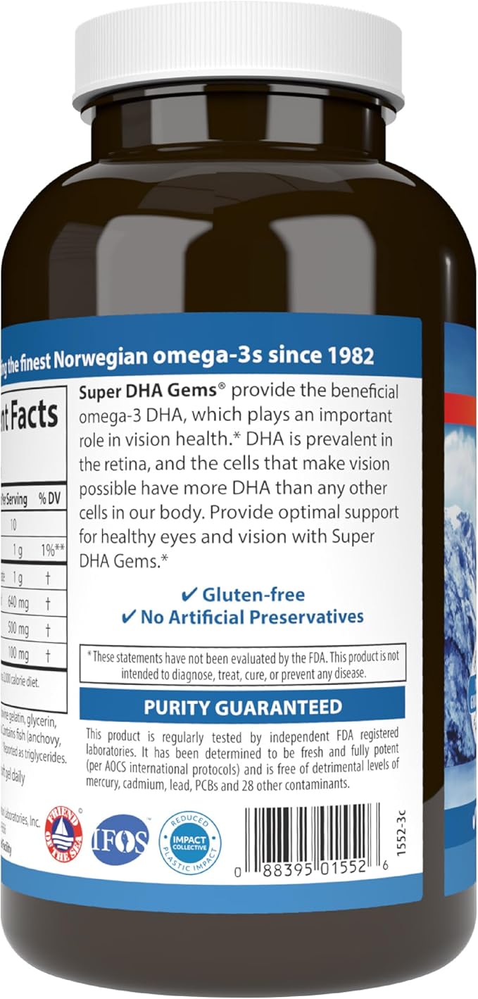 Carlson Labs - Super DHA 500 mg. - 180 Softgels