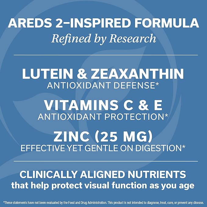 Macular Control – AREDS 2 Eye Health Vitamins with Lutein & Zeaxanthin (3 Month Supply) – Doctor Formulated with 25 mg Zinc, Vitamins C & Natural Vitamin E