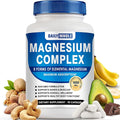 Magnesium Glycinate 8in1 Complex Supplement 1000mg - Magnesium Glycinate, Citrate, Malate, Taurate, Chelated for Health and High Absorption | Third Party Tested, Gluten Free, Non-GMO - Easy to Swallow