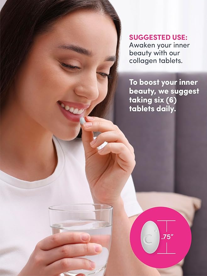 NeoCell Super Collagen with Vitamin C, 120ct Collagen Pills, Non-GMO, Grass Fed, Paleo Friendly, Gluten Free, Collagen Peptides Types 1 & 3 for Hair, Skin, Nails and Joints (Packaging May Vary)