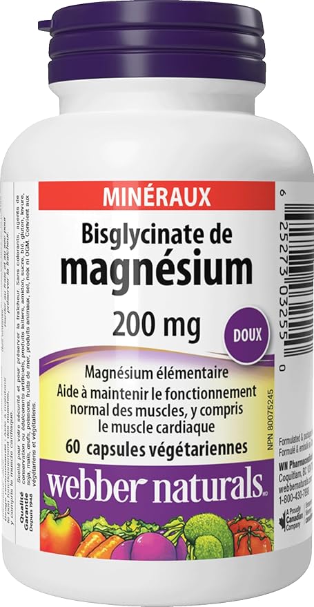 Magnesium Bisglycinate 200 mg Capsules