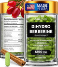 Dihydroberberine Supplement - Dehydro Berberine Organic - Super Berberine Supplement with Ceylon Cinnamon & R Alpha Lipoic Acid & Apigenin - Hydroberberine 120 caps (1 Pack)