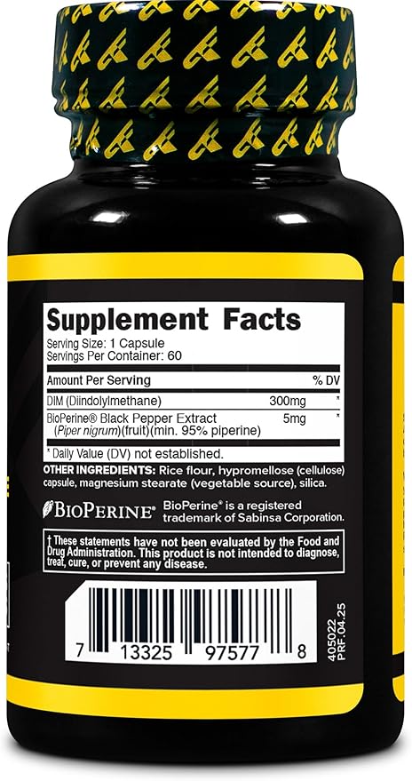 Primaforce DIM Supplement (Diindolylmethane) 300mg, 60 Capsules