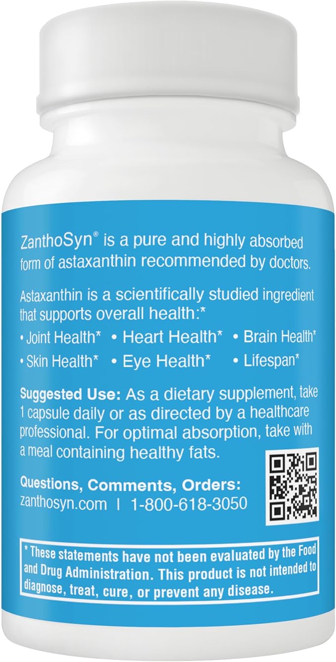 Astaxanthin, Triple Strength (12mg) x Triple Bioavailability (3X Absorption into Bloodstream), Superior Purity, Non-GMO, Major Allergen Free, No Fishy Aftertaste, 90 Vegetable Capsules