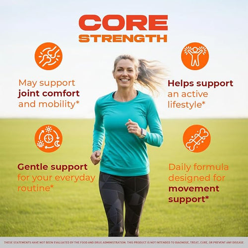 (2 Pack) Core Strength - Official Core Strength Premium Capsules All Natural Ingredients Advanced Formula Daily Pills Overall Health & Wellness Support Vitamin Reviews, 120 Capsules for 2 Months
