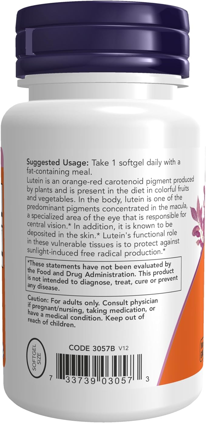 NOW Foods Lutein Esters, 120 Sgels 10 mg (Pack of 2)