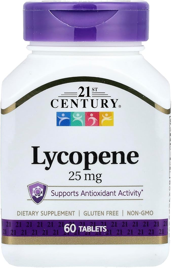 21st Century Lycopene 25 mg Tablets, 60 Count (22400)